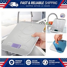 Digital Kitchen Scale 5kg/10kg 1g Precision Stainless Steel LCD Food Scale