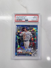 Bowman 2021 Sapphire Chrome Prospects Bobby Witt Jr BCP-1 PSA 10 Royals🔥