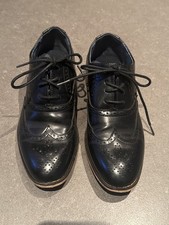 Bruno Marc Kids Black Wingtip Dress Shoes Size 3