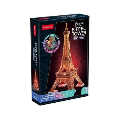 CUBICFUN - 3D Puzzle Eiffelturm LED 51 Teile | Spiel | 660534 | 2026 | CUBICFUN