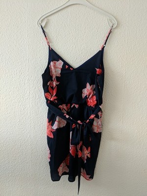 Zanzea Damen Mini Kleid kurz blau Größe S Blumenmuster