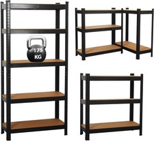 5 Tier Shelving Unit Garage Shelves Storage Shelf Heavy Duty 875kg Capacity