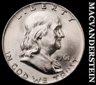 1961-D Silver Franklin Half Dollar - Choice Gem Brilliant Unc++++  #G9664