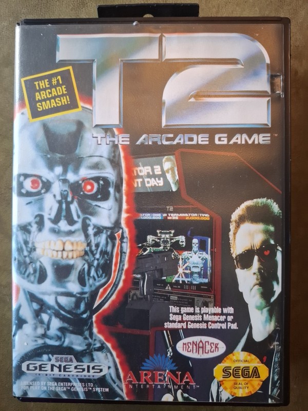 T2: The Arcade Game for Sega Mega Drive/Genesis Complete with Manual PAL Tested