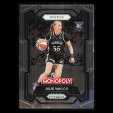Julie Vanloo Rookie #34 2024 Panini Prizm Monopoly WNBA Washington Mystics Card