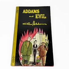 Addams And Evil First Printing 1965 Pocket Cardinal Edition Book Chas Addams