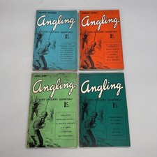 4x Every Angler’s Quarterly Magazine 1936 1937 1940 30s Angling Vintage