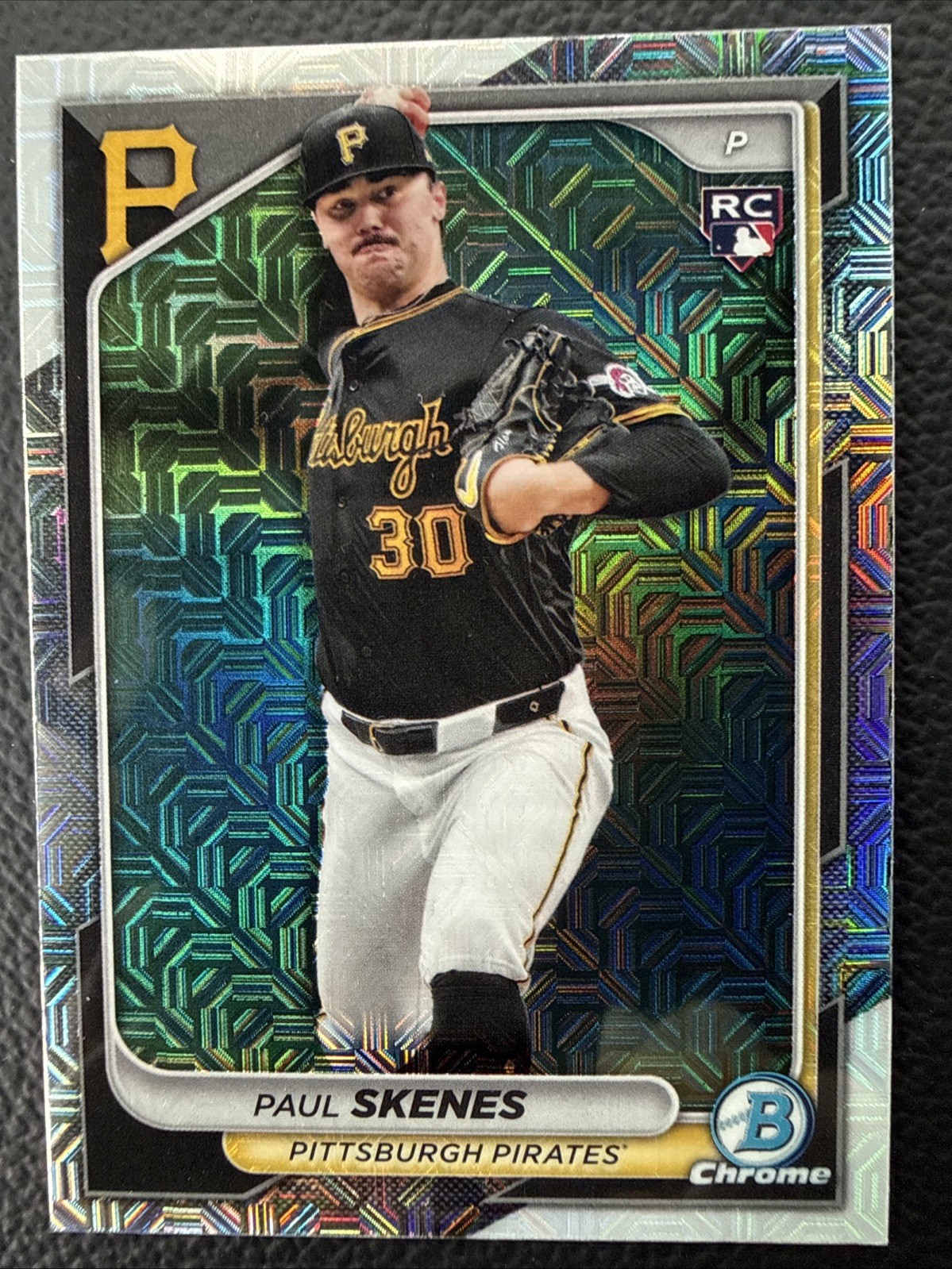 2024 BOWMAN CHROME ROOKIE MOJO REFRACTOR Paul Skenes RC #31