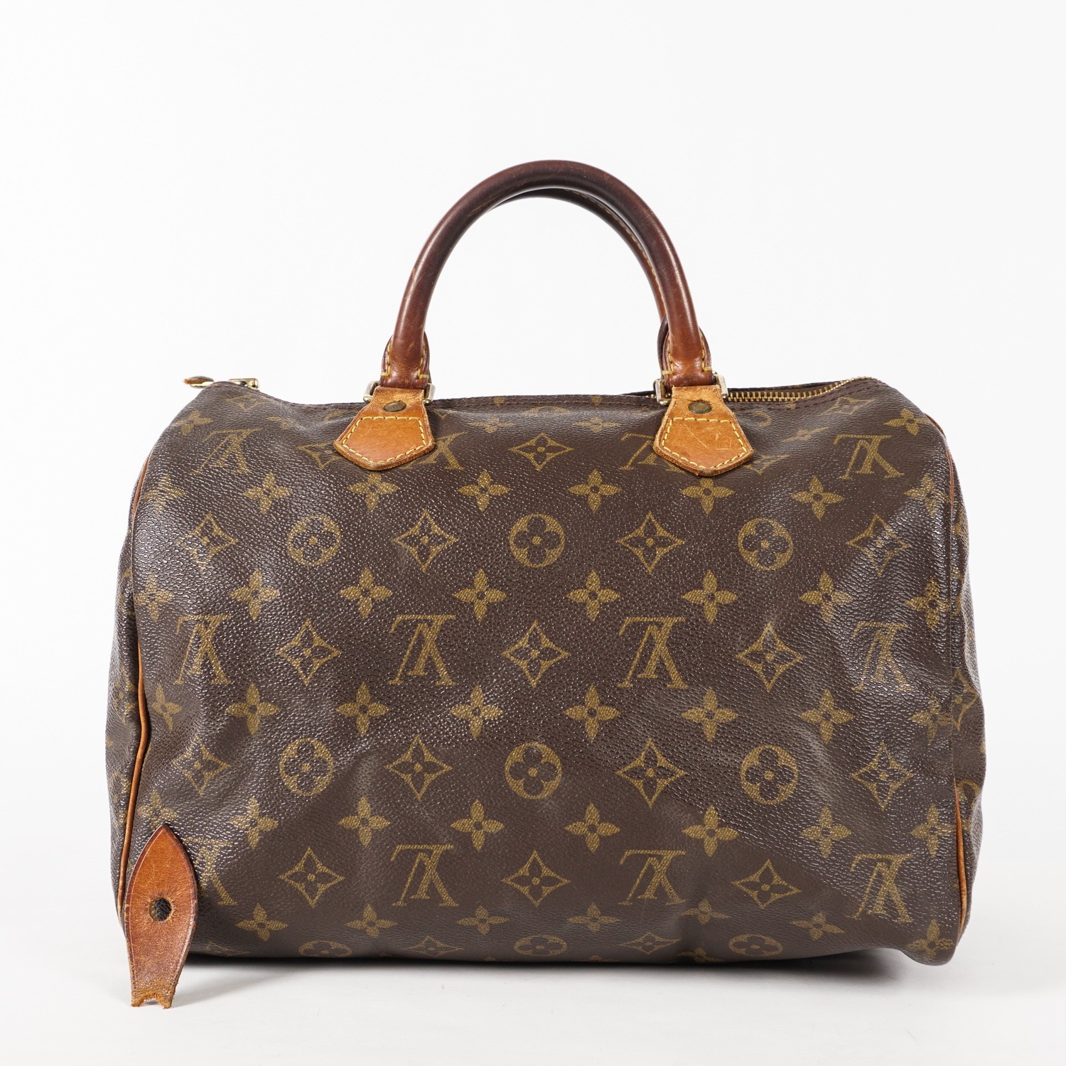 Authentic Louis Vuitton Monogram Speedy 30 M41526 Handbag vintage 12E183850020