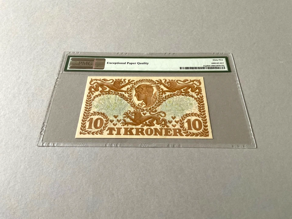 Denmark 10 Kroner P-31p 1943  PMG 65 EPQ - Image 4 of 4