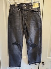 There Abouts Boys Jeans Black Distressed Size Size 10 Husky NWT