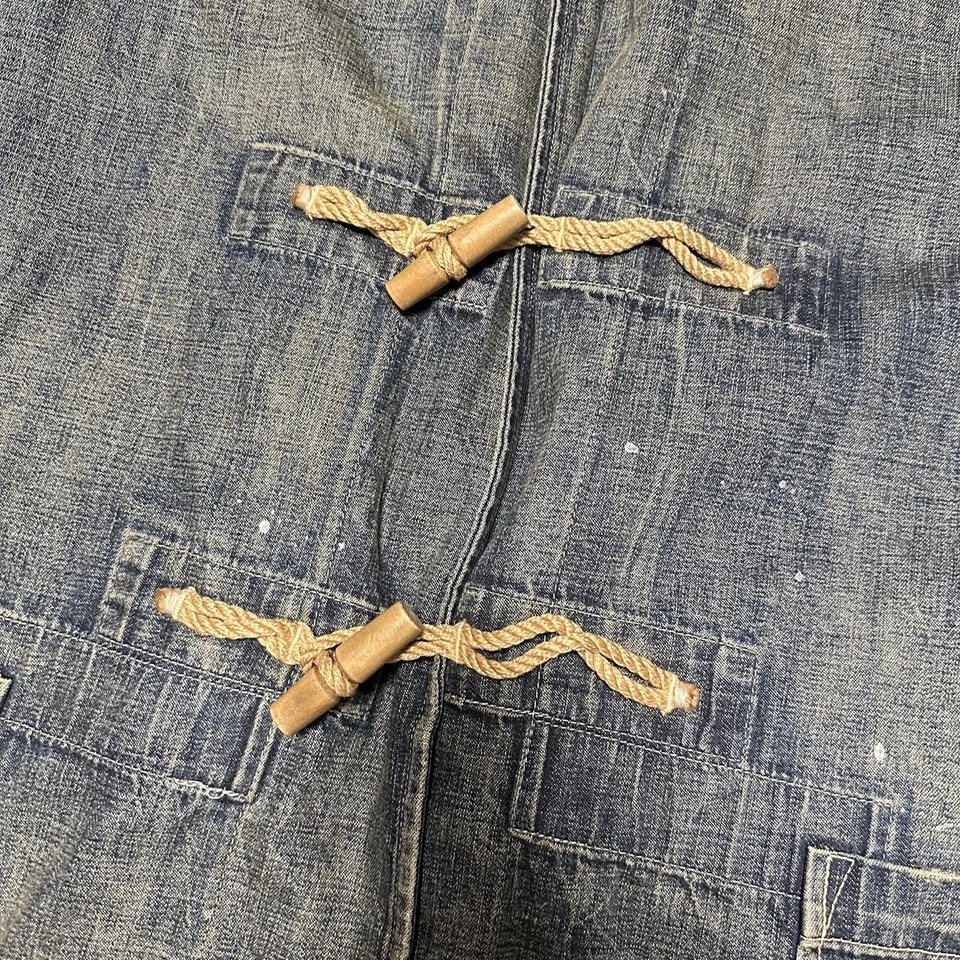 Polo Ralph Lauren Duffle Coat Denim Algodão Índigo Azul Masculino Tamanho: XL - Imagem 3 de 4