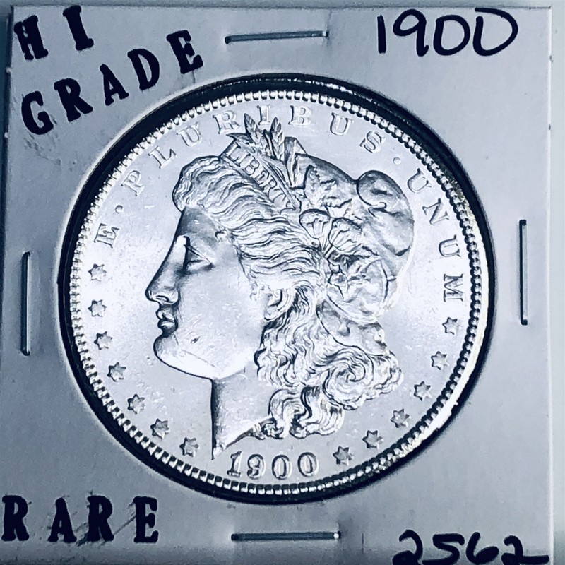 1900 MORGAN SILVER DOLLAR HI GRADE GENUINE U.S. MINT RARE COIN 2562