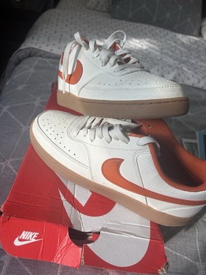 Nike Court Vision Low HV4506-100 Men s Lace-Up Low Top Sneakers White/Orange