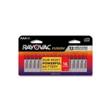 Rayovac Fusion AAA Alkaline Batteries 16 pk Carded 824-16LTFUSK
