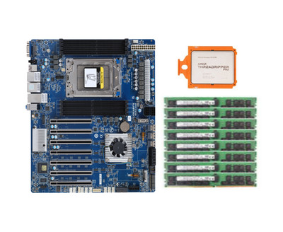 AMD Ryzen Threadripper PRO 5995WX +Gigabyte MC62-G40 Rev 1.0+256GB 2666 RAM