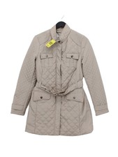 Rocha.John Rocha Women's Coat UK 10 Tan 100% Polyester Quilted