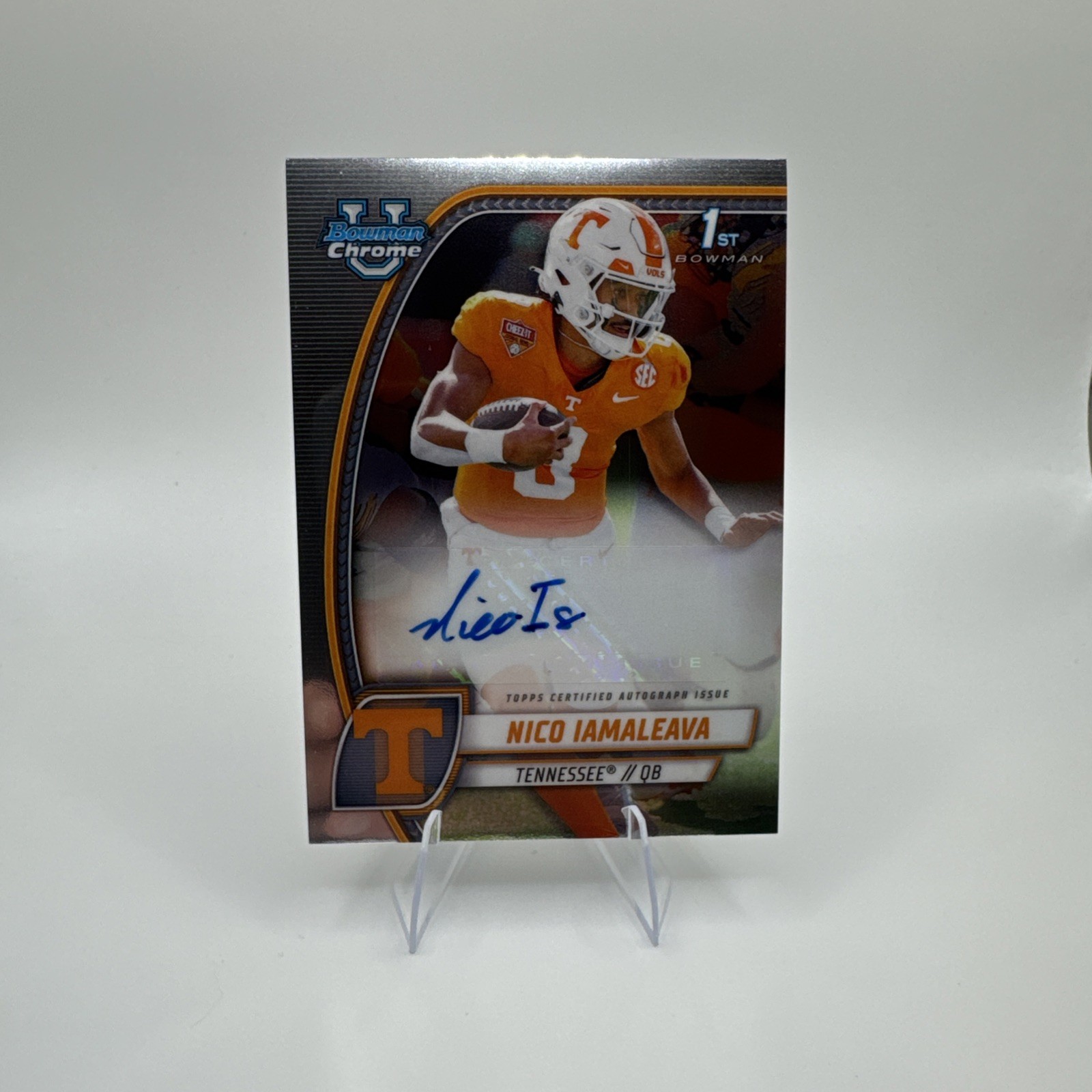 2024 Bowman University Chrome Prospect Autographs Nico Iamaleava #PA-NIA AU, RC