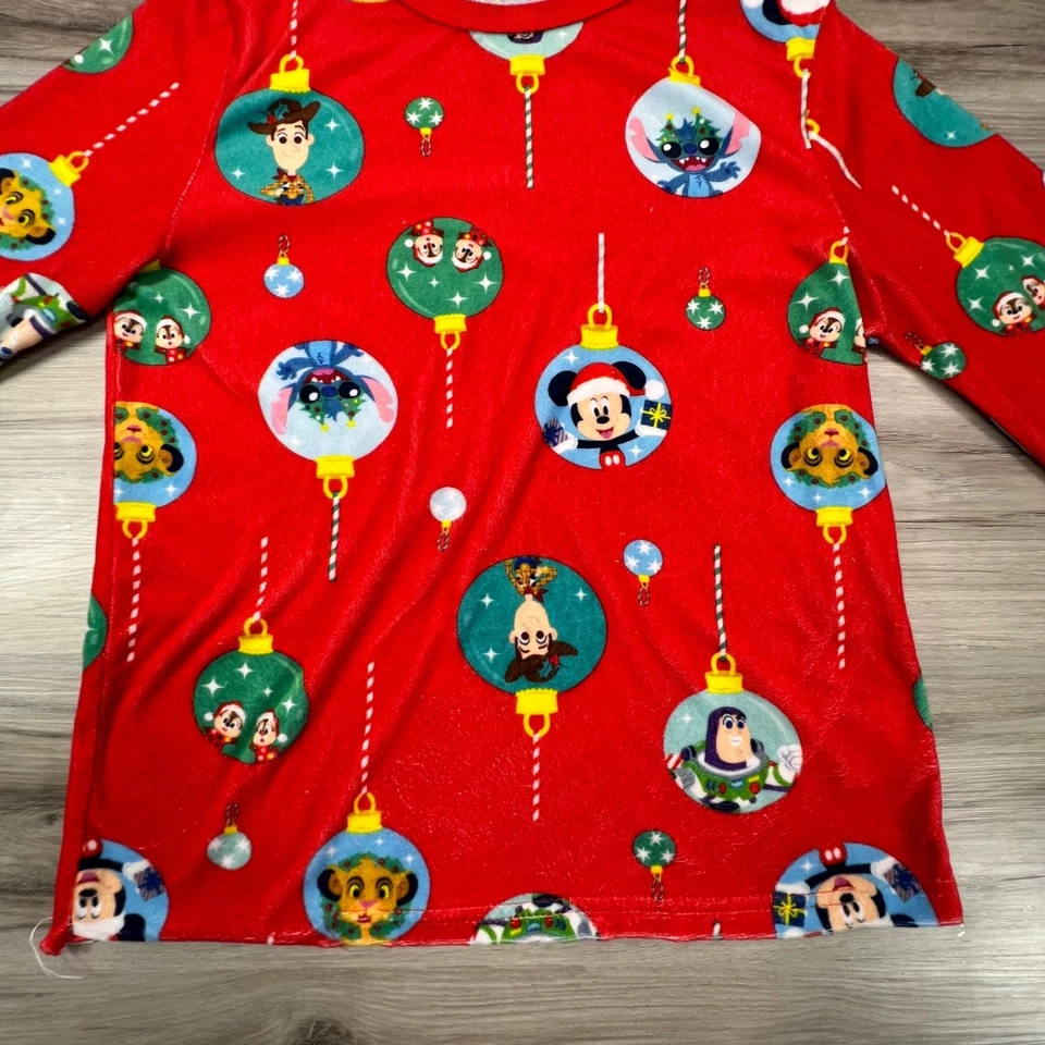 Disney 100 Niños L 10-12 Pijama Rojo Mickey Stitch Toy Story Adornos de Navidad Foto 2 de 4
