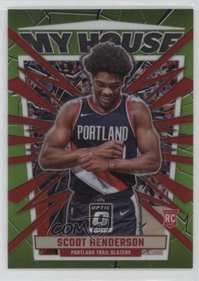 2023 Donruss Optic My House Lime Green Prizm /149 Scoot Henderson Rookie RC 11ng