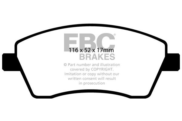 EBC PD08KF565 HIGH PERFORMANCE BRAKE KIT Front