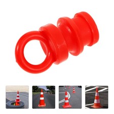  4 Pcs Plastic Warning Post Cap Outdoor Caps Protector Column Cover
