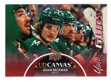 2021-22 Upper Deck Extended Series UD Canvas Young Guns Adam Beckman
