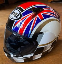 Arai Quantic - Podium Union Jack Motorcycle Helmet. Very clean, Light use. XL