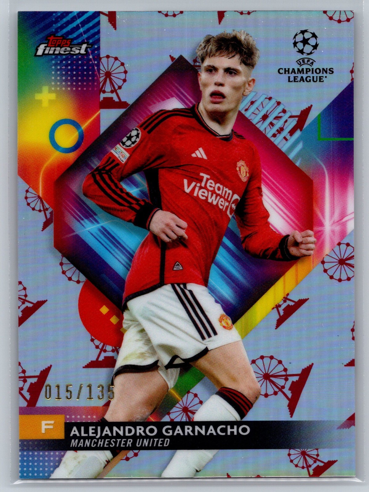 ALEJANDRO GARNACHO 2023-24 Finest UEFA Champions FERRIS WHEEL REFRACTOR /135