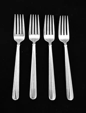 Mikasa ITALIAN COUNTRYSIDE Stainless Set 4 SALAD FORKS 6 3/8" Glossy 18/8 KOREA