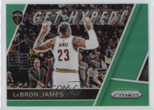 2017-18 Panini Prizm Get Hyped! Green Prizm LeBron James #GH-LJ 5w7