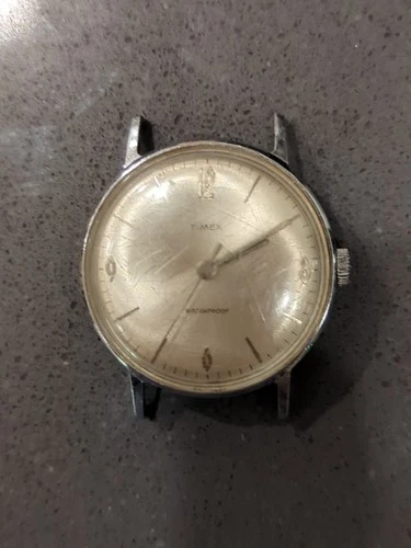 Vintage Timex Marlin Mens Watch, For Parts As Is - 2014 2464 Not Running K142