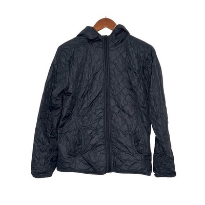 Disney Parks Mickey Mouse Quilted Sherpa Hooded Jacket Black Medium