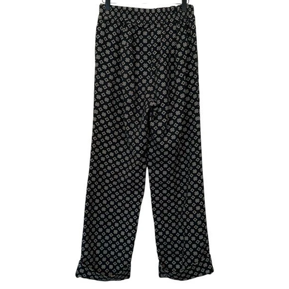 Pantalones Ace & Jig Talla S Annie Puños 100% Algodón Estampado Piedra Negra Foto 4 de 4