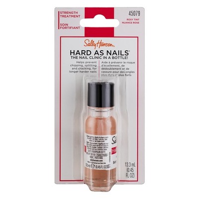 6 Pack Sally Hansen Hard As Nails Nail Hardener, 0.45 fl oz, Natural Tint 45079