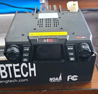 BTECH GMRS 50V2 Desktop Two Way Radio NOAA Weather UHF Analog Black