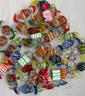Lot of 35 Vintage Hand Made Art Glass Murano Style Candy Pieces