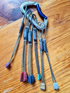 DMM Wallnuts Sizes 1 6 Climbing Nuts with Carabiner