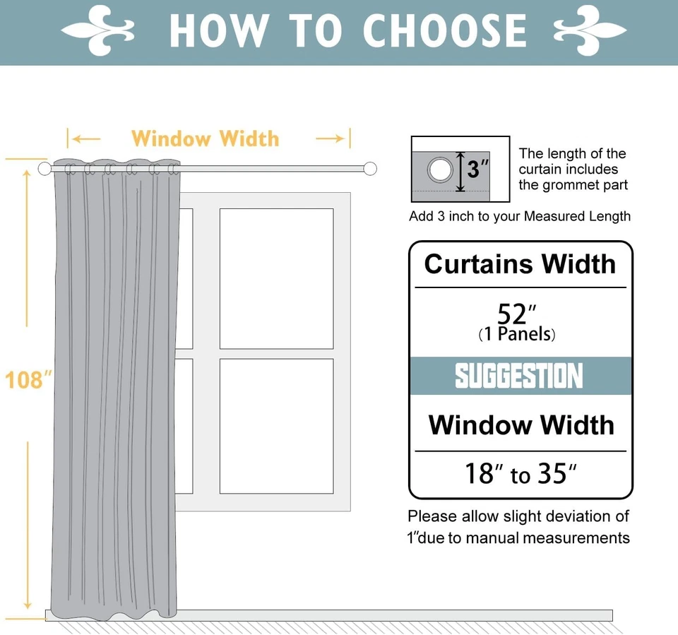 ChrisDowa Blackout Curtains 108 Inches Long for Living Room, Grommet Thermal - Image 2 of 4