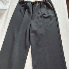 Alfred Dunner Woman Size 14 Black Pull On Pants Elastic Waist Polyester