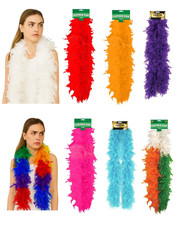 Fancy Dress Feather Boa Gatsby Burlesque 1920s Fancy Dress Party Flapper Costume