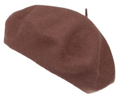 French Style Lightweight Casual Classic Solid Color 100% Wool Beret