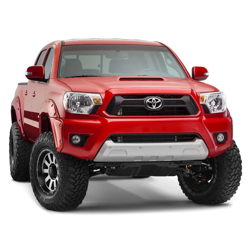 For Toyota Tacoma 12-15 Pocket Style Matte Black Front & Rear Fender Flares - Изображение 3 из 4
