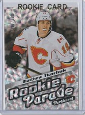 2016-17 Parkhurst Matthew Tkachuk Rookie Parade Card RC #RP23 Mint 261/999. rookie card picture