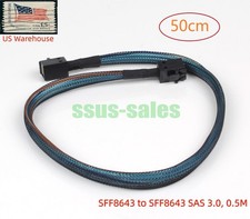 50CM SFF-8643 to SFF-8643 SAS 3.0 Cable 12Gbps Mini SAS HD Server Internal Wire