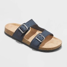 Kids' Drew Slip-on Footbed Sandals - Cat Jack Navy 2 - Girl