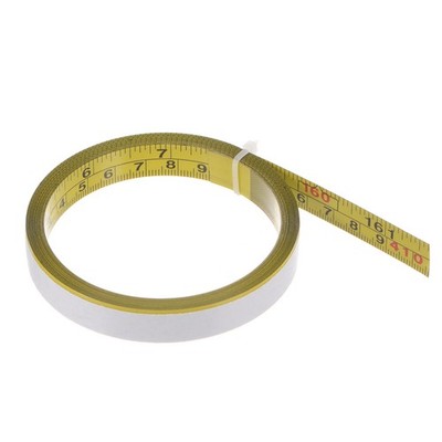 Selbstklebendes Maßband 160 Zoll/4M doppelt links rechts Strumpfhose gelb