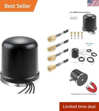 4x4 MIMO Omnidirectional Low Profile Wide-Band 4G LTE 5G Magnetic Base Extern...
