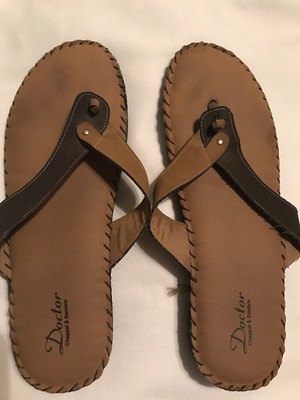 DOCTOR CHAPPAL BROWN THONG SANDALS - SIZE 42 | eBay