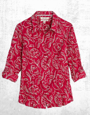 Damen Seasalt Baumwolle Shirt Kragen Langarm leicht Inky Blossom Helm